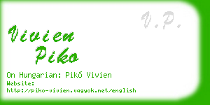 vivien piko business card